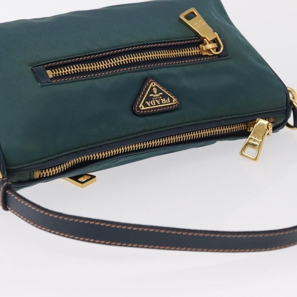 Prada Nylon Accessory Pouch Green - Picture 2 of 14